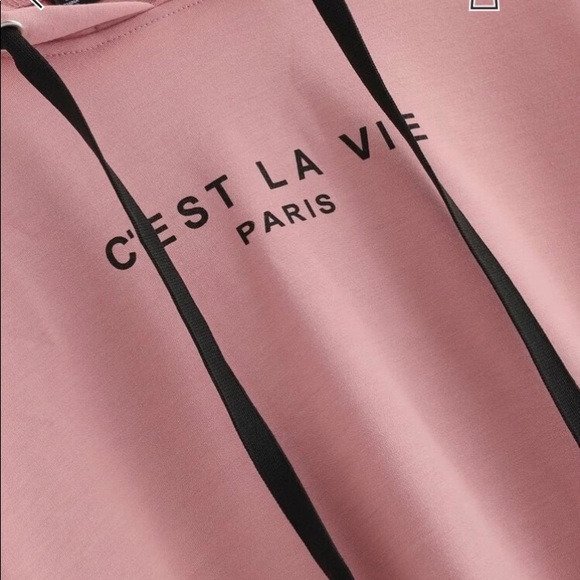 NEW! Paris C’est La Vie Hoodie “That’s Life” - Picture 4 of 5